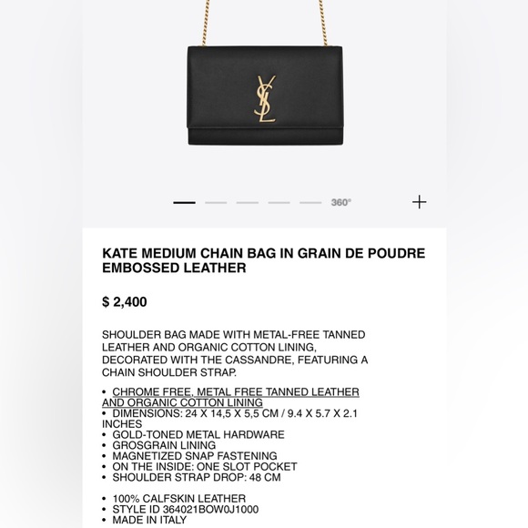 YSL Kate Chain Bag - Picture 16 of 16